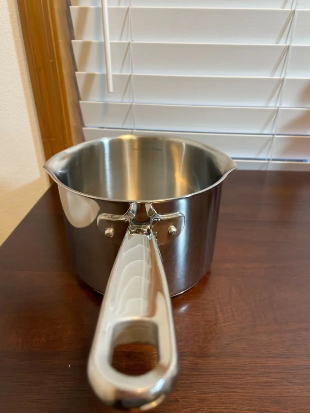 Emeril 3 Qt Sauce Pan Pot Double Pour Spout Stainless Steel Copper Core - No Lid